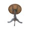 International Concepts Round 36 in Rd top ped table, 12 in leaf, 41.3 inh, bar Height, Hickory/Washed Coal, 36 W, 48 L, Wood K45-36RXT-6B-2 - alternate 4